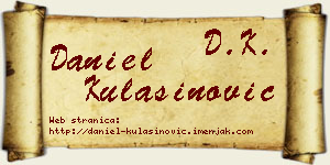 Daniel Kulašinović vizit kartica